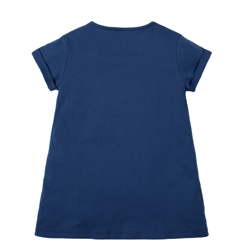Frugi Slub T-Shirt Mermaid blau GOTS bei Kleidermarie back
