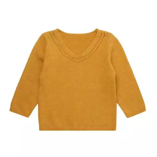Sense Organics Knitted Sweater senfgelb