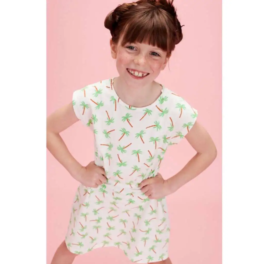 Lily Balou Mädchenkleid Hanna palm trees (1)