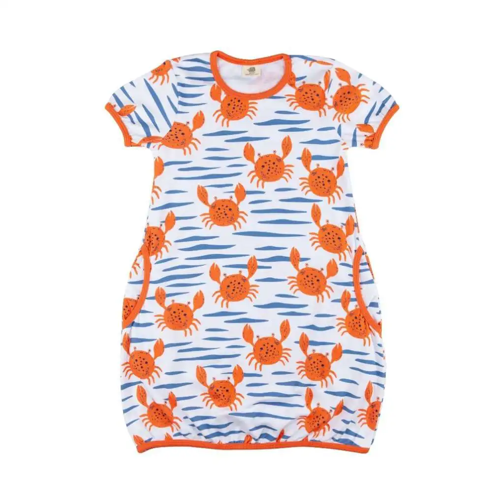Walkiddy Ballonkleid happy crabs orange