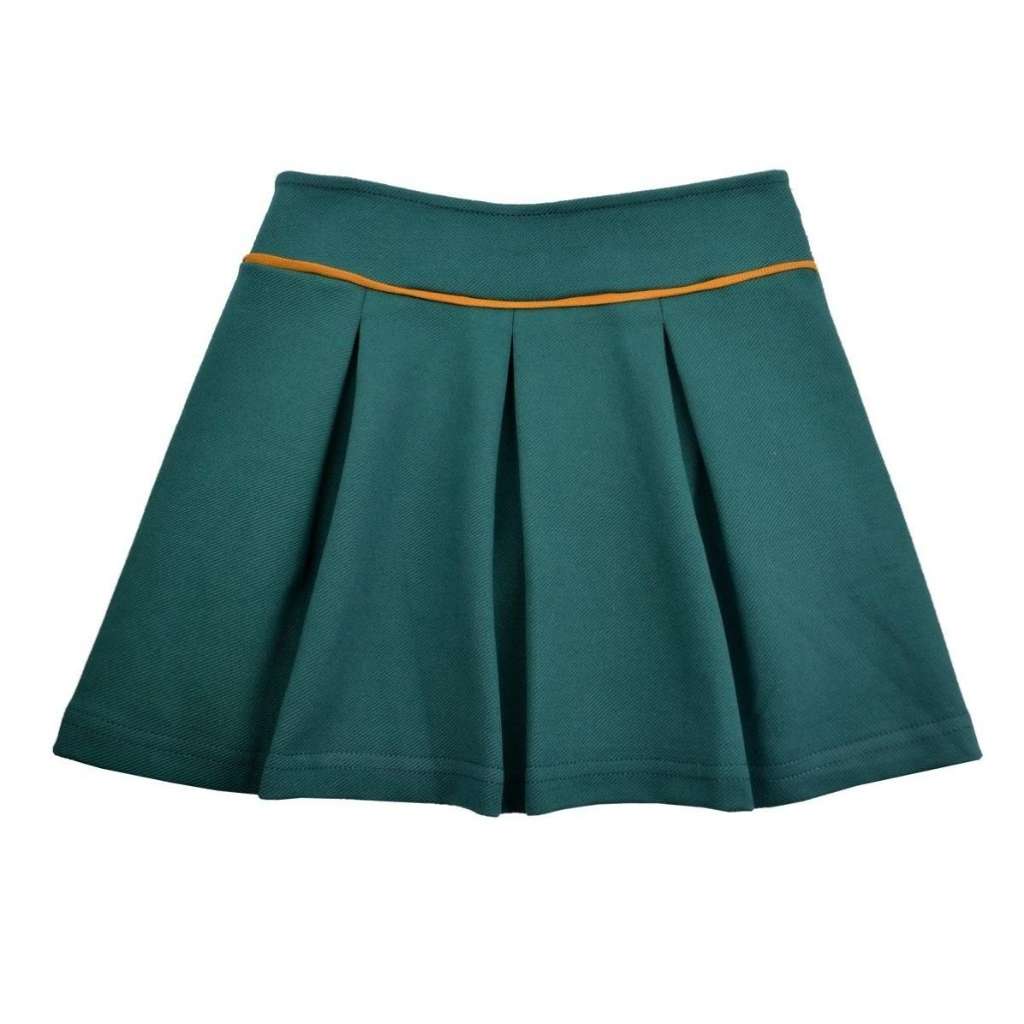 Baba Babywear Faltenrock pazific grün Bio Baumwolle