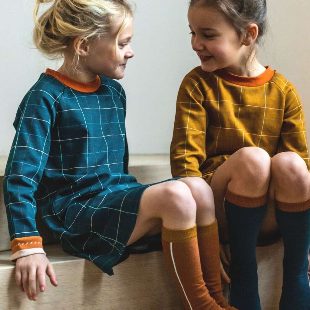 Baba Babywear Mädchenkleid mit Taschen kariert