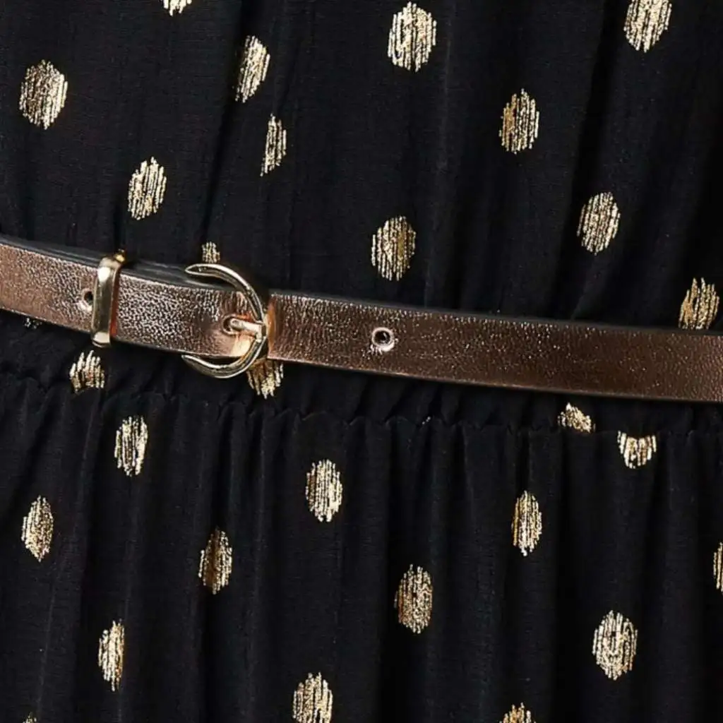 Mademoiselle Yeye Kleid snowflake black gold