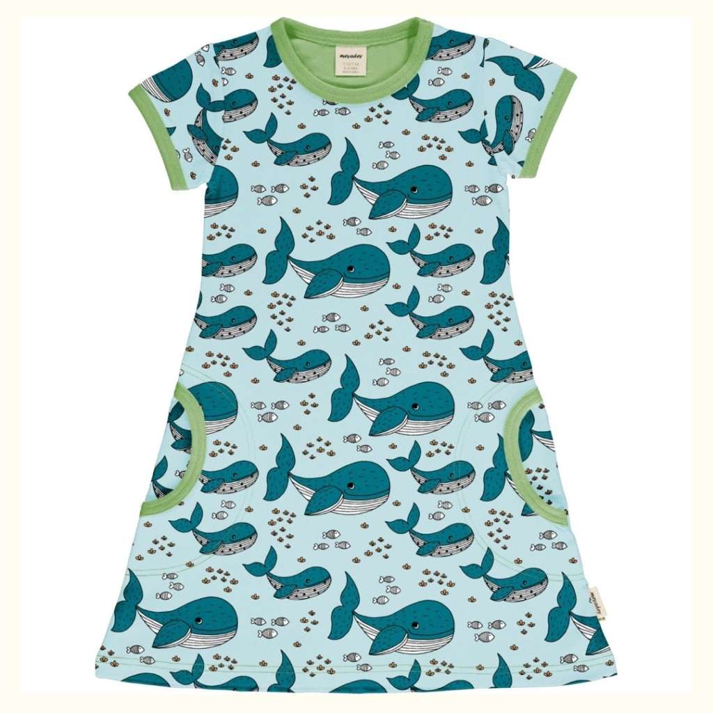 Meyadey Kurzarm Kleid Wale hellblau bei Kleidermarie.de