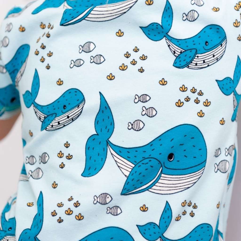 Meyadey Kurzarm Kleid Wale hellblau