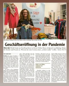 Zeitungsartikel Mein Jahr 2021