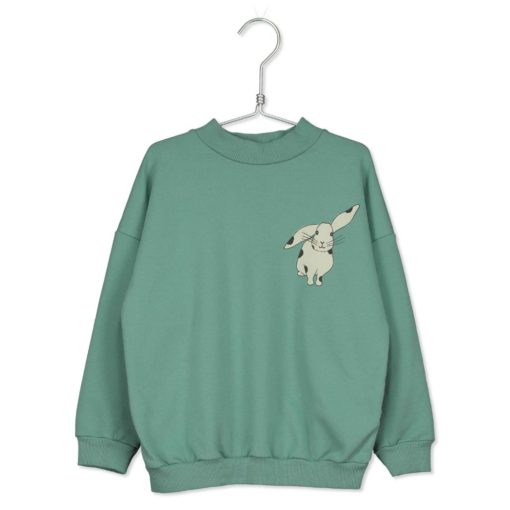 Lötikids Langarm Sweater Hase grün