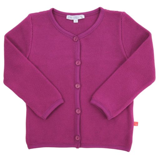 ET Kleid Strickjacke purple