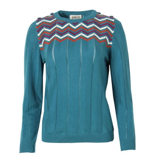 Circus Pullover Zick Zack damen