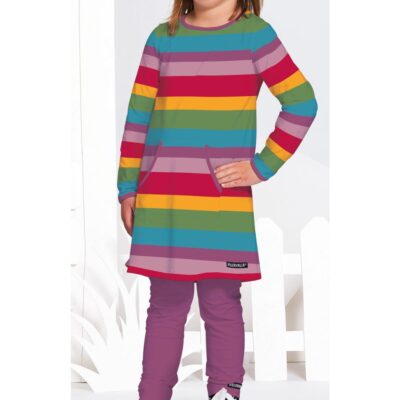 villervalla Langarm Kleid multistripes