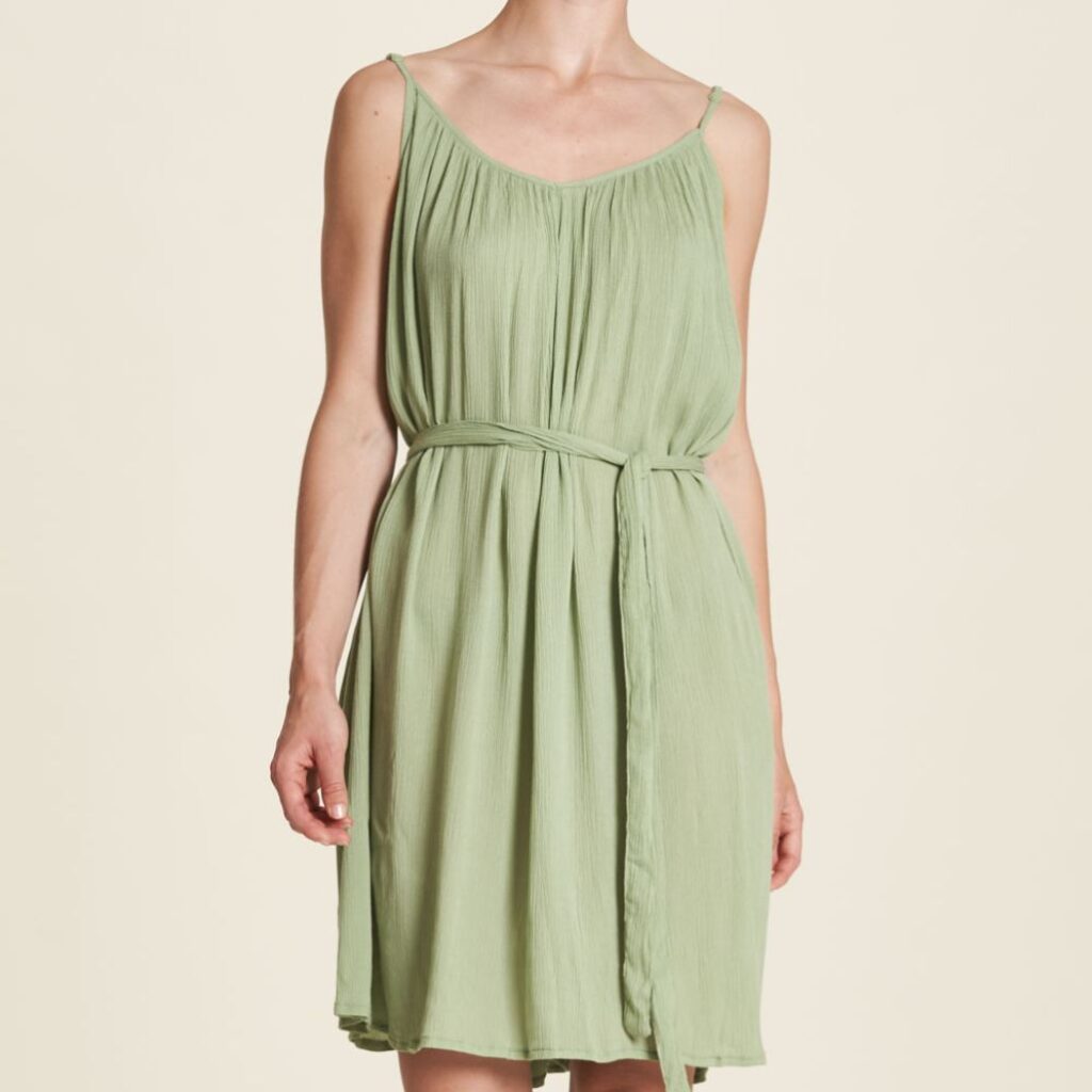 Tranquillo Kleid crincle topaz green